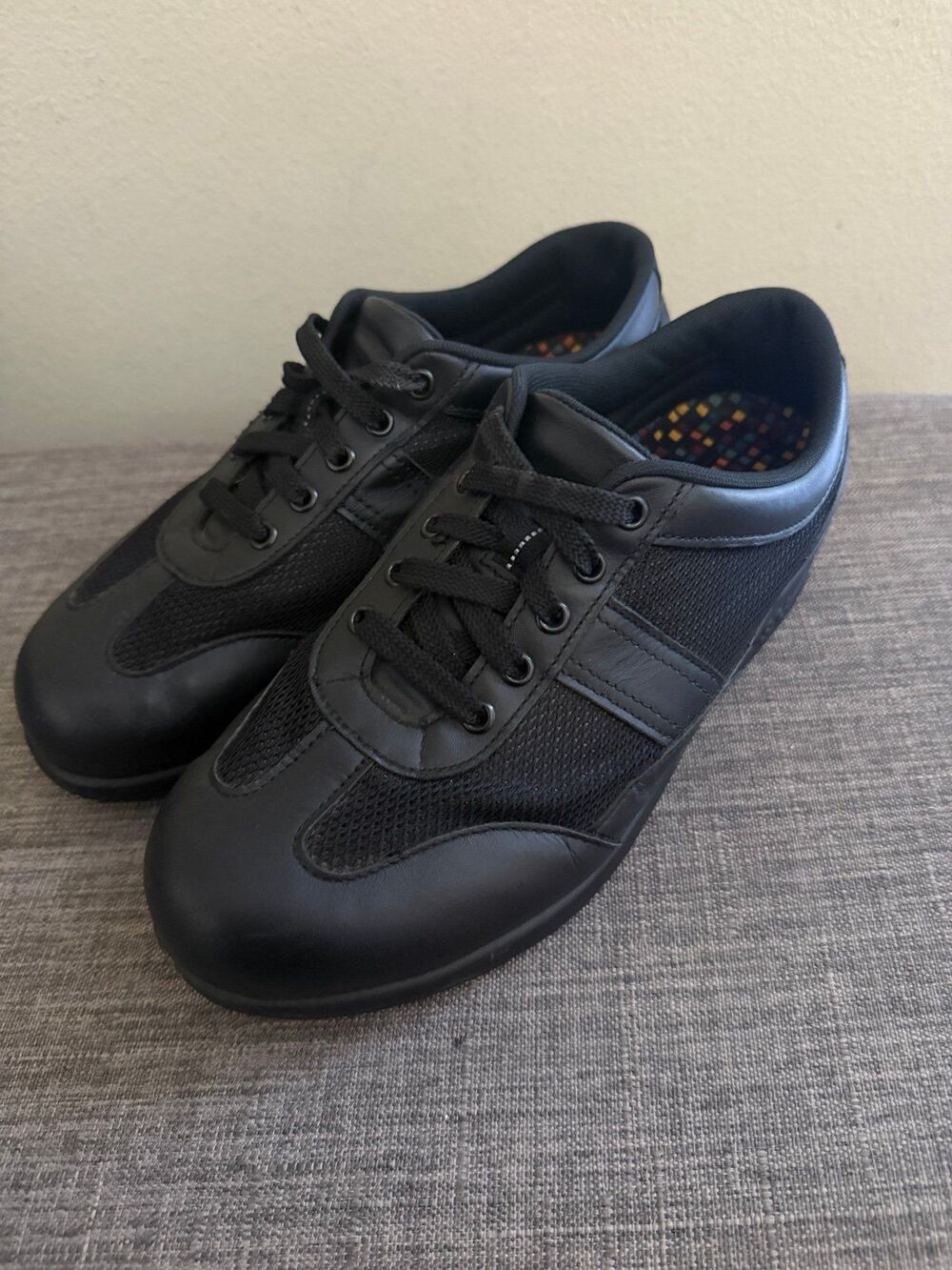 Women’s SAS Non Slip Reverie Black Shoes Double Wide Size 7 1/2 WW